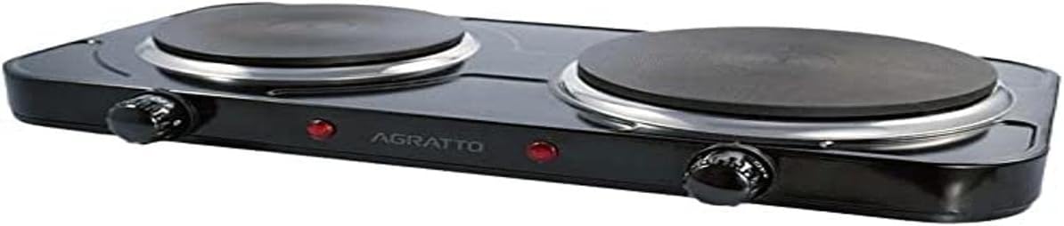 Agratto Fogão Elétrico de Mesa 2 Pratos FMP-01 Preto 127V 2500W
