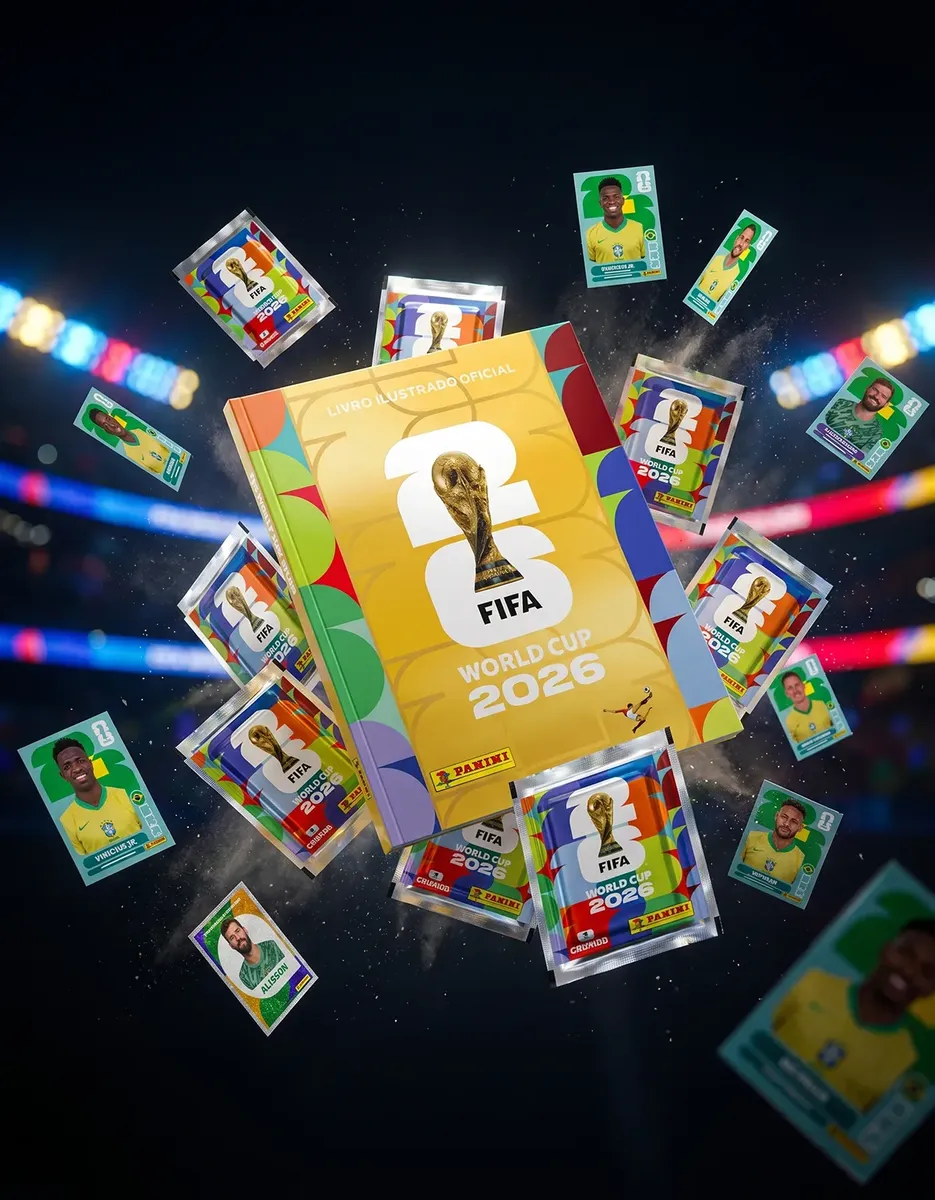 Álbum Capa Dura Ouro Copa do Mundo FIFA 2026 com 140 Figurinhas Panini — foto 3