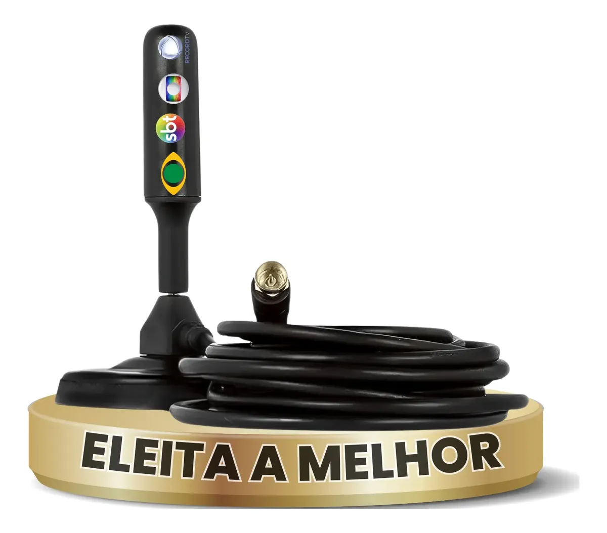 Antena Digital Interna HDTV 4,5 Metros com Amplificação 3,5 dBi