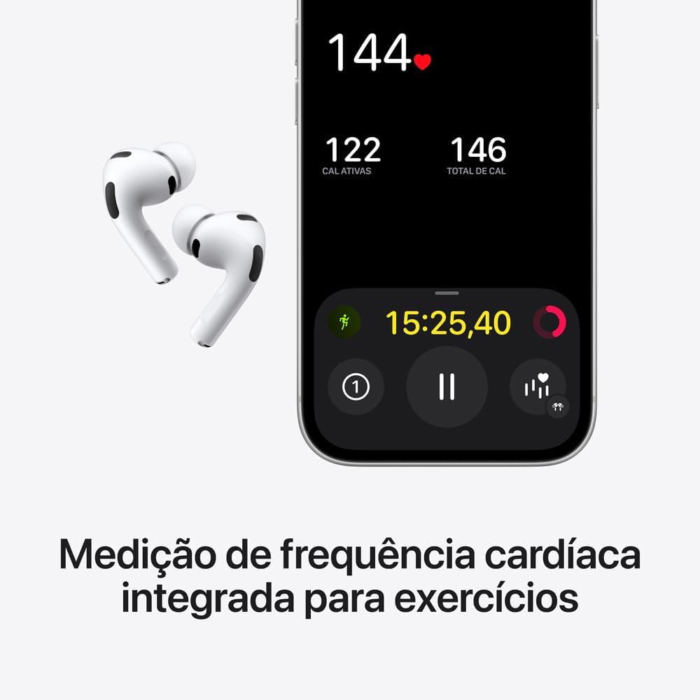 Apple AirPods Pro 3 - Fones Intra-Auriculares com Cancelamento Ativo de Ruído — foto 3
