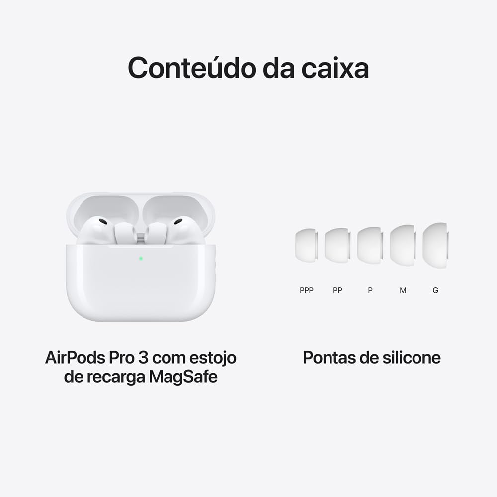 Apple AirPods Pro 3 - Fones Intra-Auriculares com Cancelamento Ativo de Ruído — foto 6