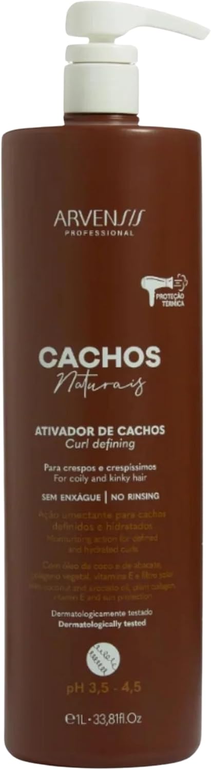 Arvensis Creme Ativador de Cachos Crespos e Crespíssimos 300g - Óleo de Coco e Abacate