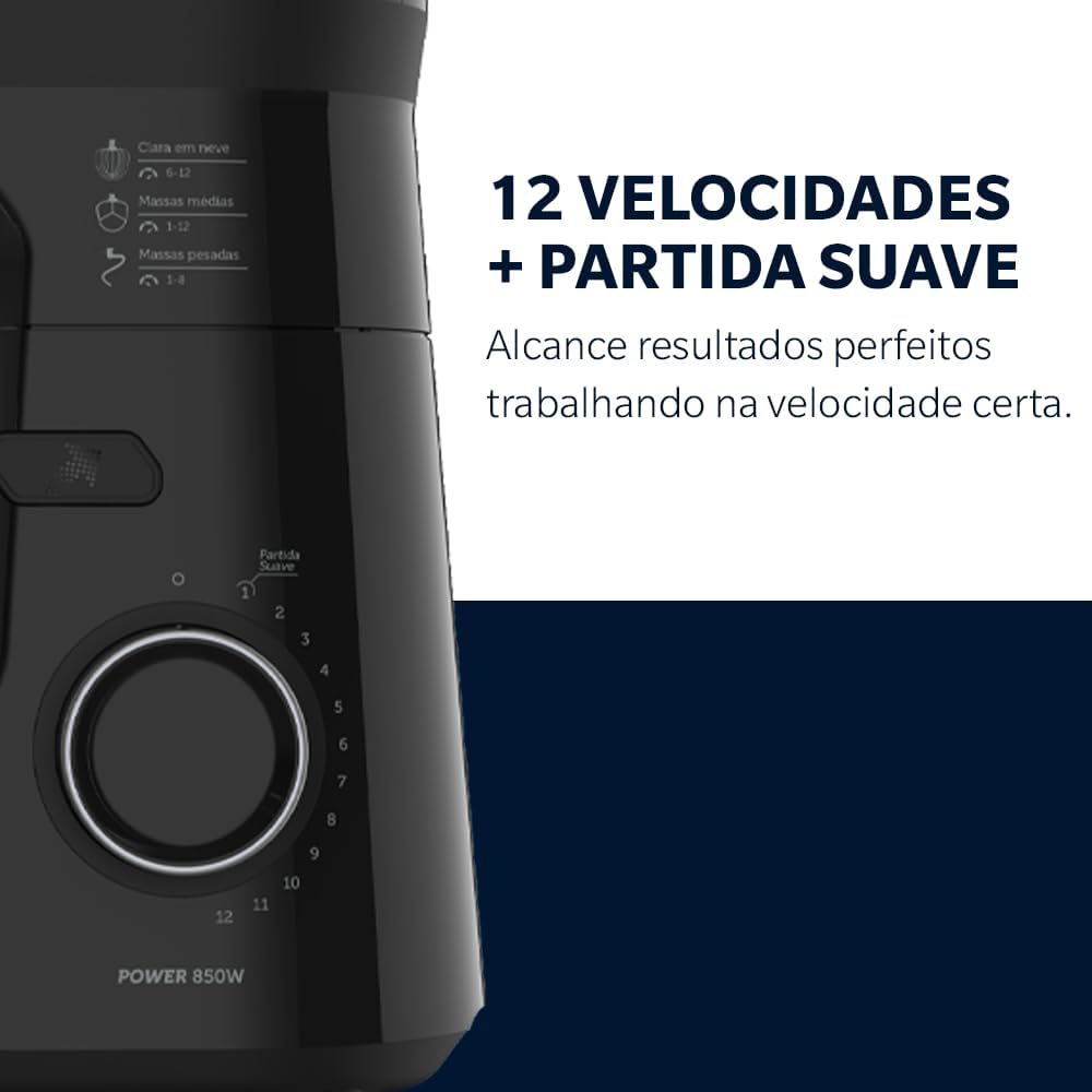 Batedeira Planetária Oster 850W Inox 4L com 3 Batedores — foto 5