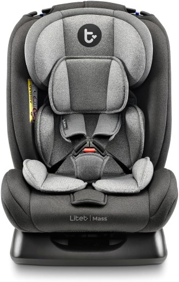 Cadeira Para Auto Mass Litet BB458 0-36 Kg Preto e Cinza