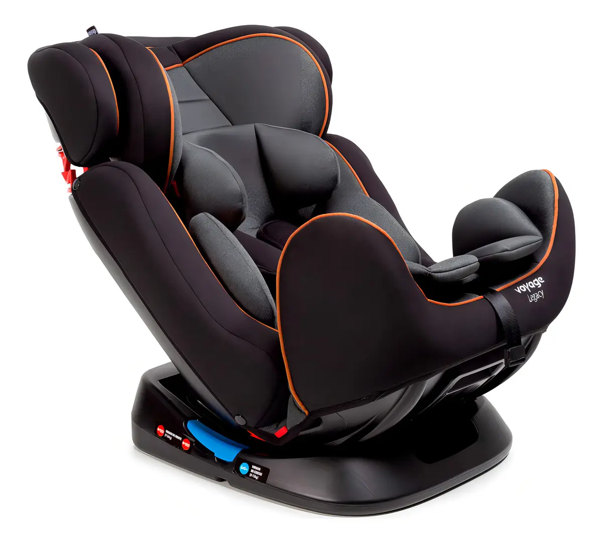 Cadeirinha Infantil Reclinável Voyage Legacy Cinza e Preto Mescla — foto 4