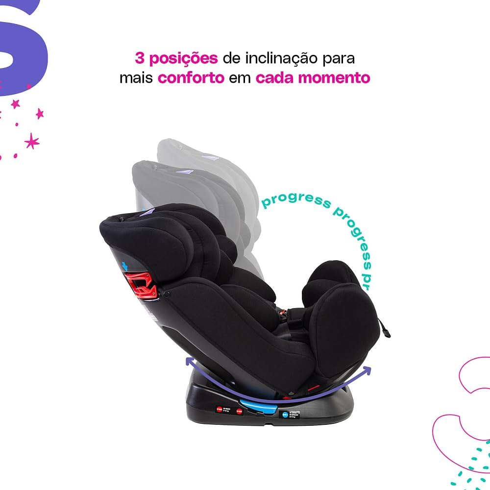 Cadeirinha para Auto Cosco Progress 0 a 36kg com 2 Posições de Inclinação — foto 3