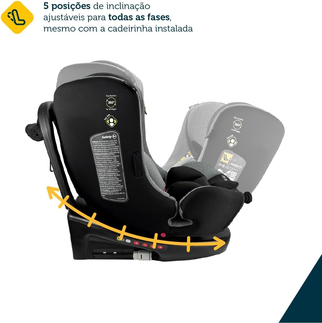 Cadeirinha para Auto Safety 1st i-NXT 360 Graus Isofix 0 a 36kg — foto 5