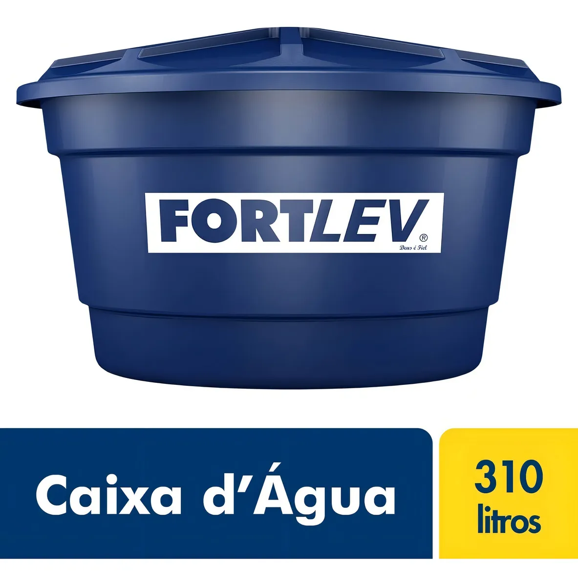 Caixa d'água Fortlev 310L vertical polietileno azul — foto 2
