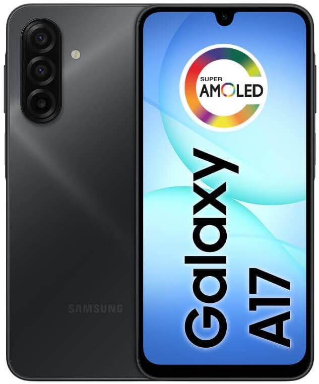 Celular Samsung Galaxy A17, 256GB, 8GB RAM, 50MP, Tela 6.7", Preto