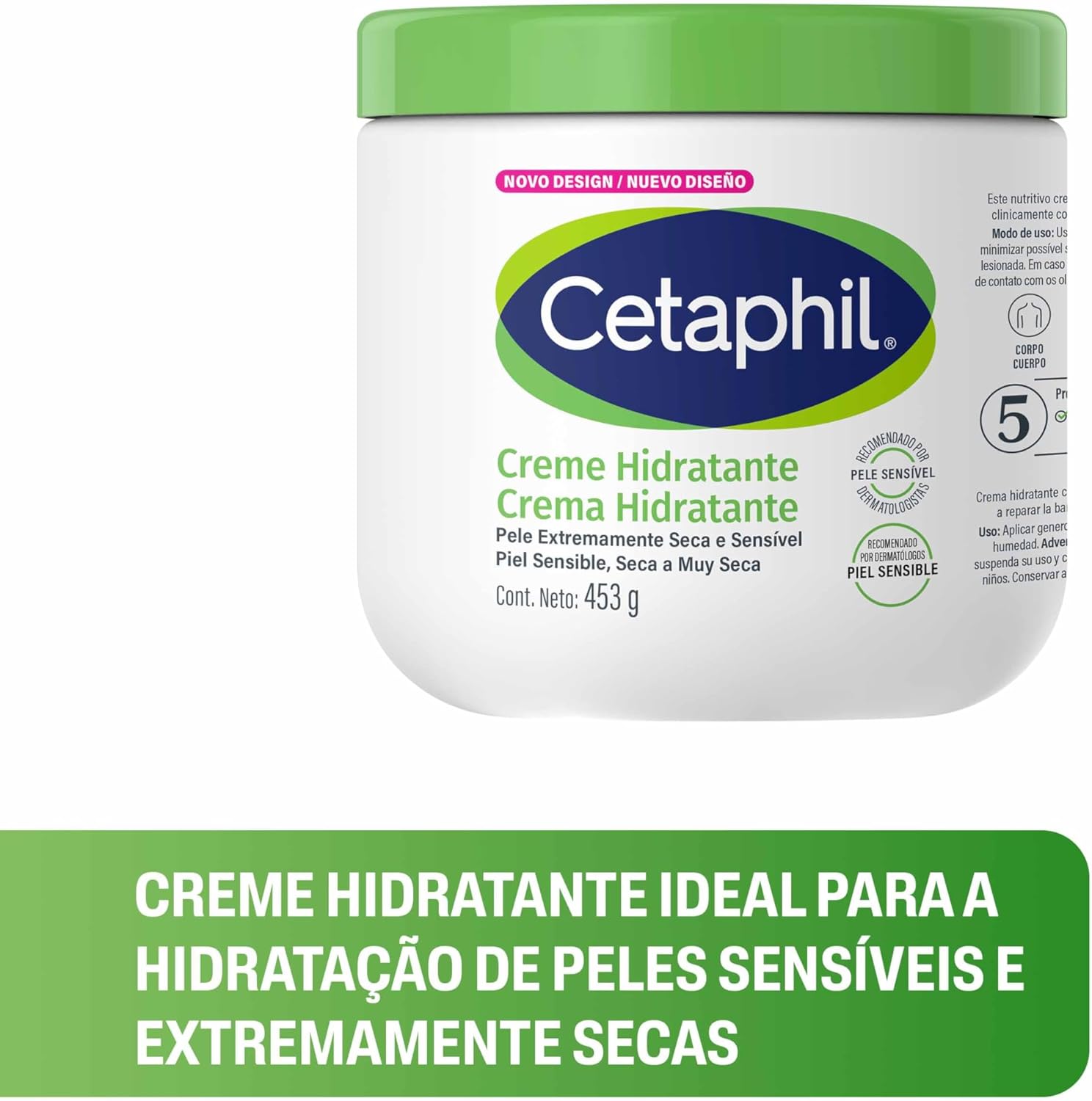Cetaphil Creme Hidratante 453g - Galderma — foto 3