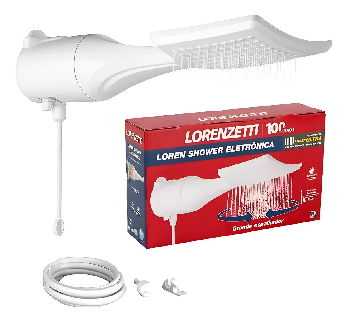 Chuveiro Lorenzetti Loren Shower Eletrônico 5500W 127V Branco