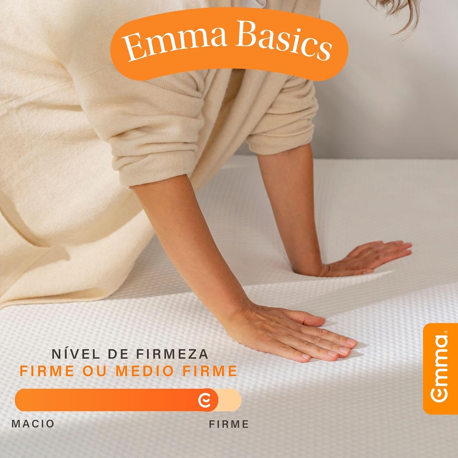 Colchão Emma Basics 17 Espuma D28 - Firme e Compacto — foto 4