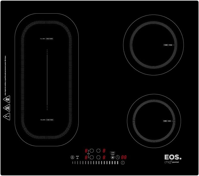 Cooktop de Indução Portátil EOS Freezone ECI04EPF 4 Bocas Turbo