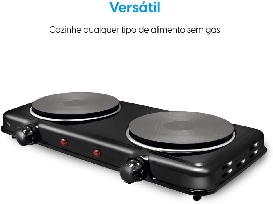 Cooktop Elétrico Portátil Elgin 220V com Duas Bocas — foto 2