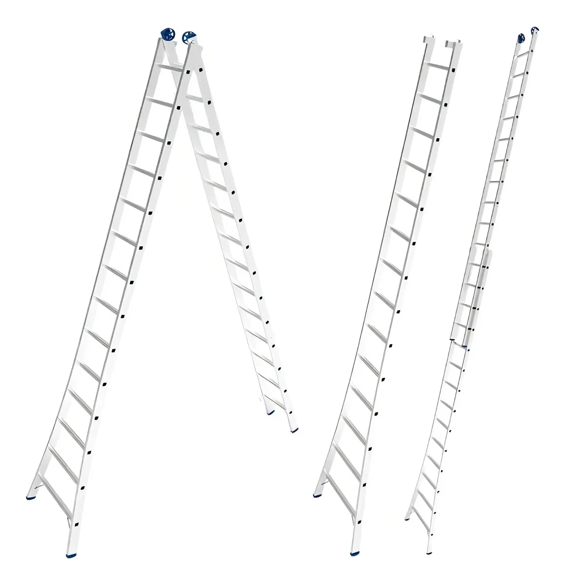 Escada Extensível EVALD MAX EVEM214 Alumínio 14 Degraus
