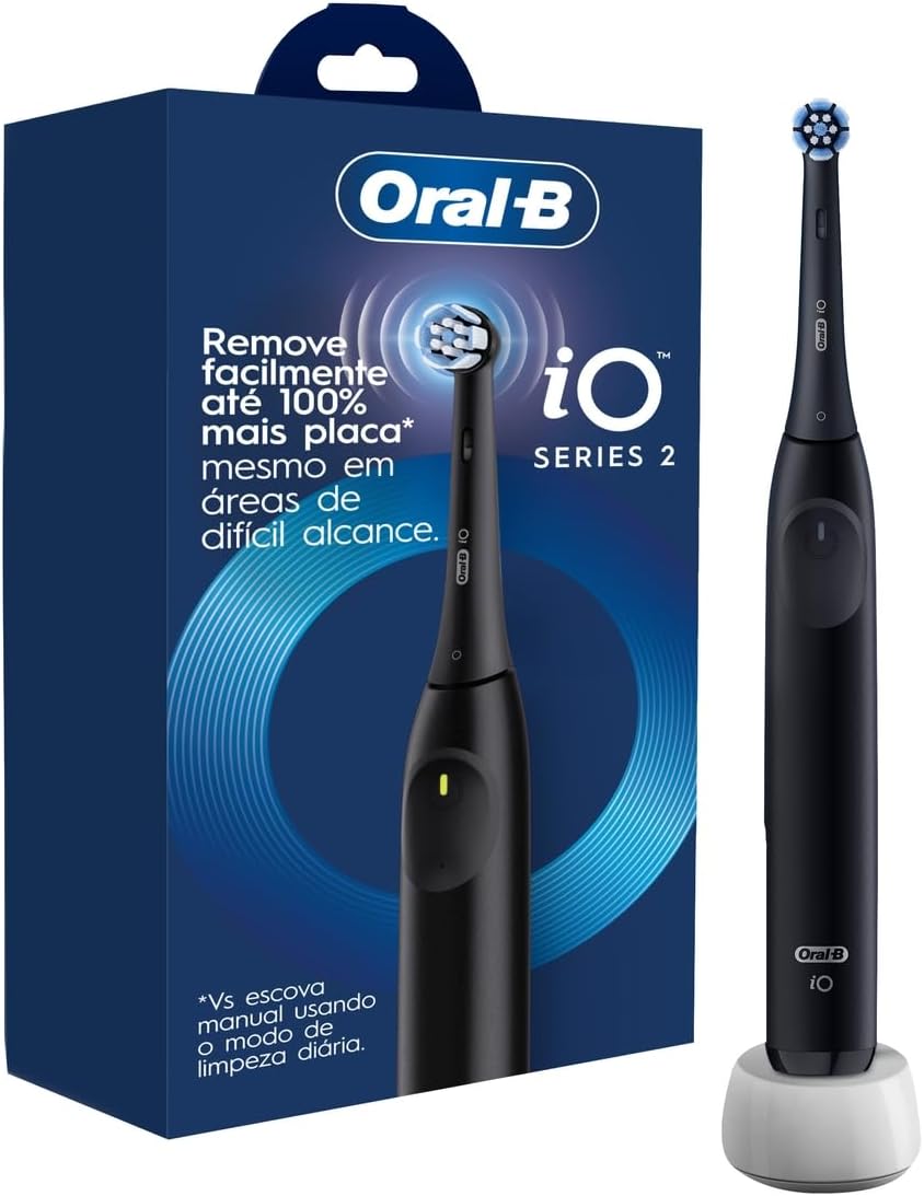 Escova de Dente Elétrica Oral-B iO2 - Limpeza Profunda e Proteção Gengival