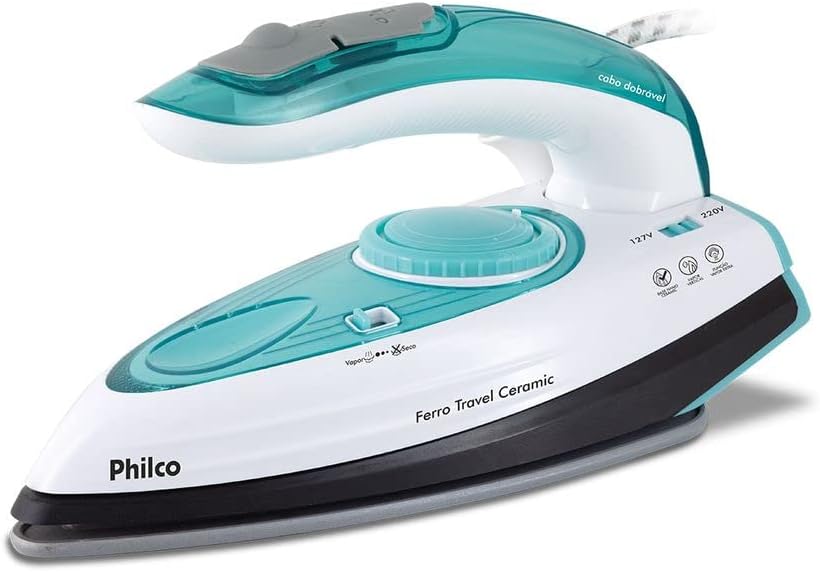 Ferro de Passar a Vapor Philco Travel Ceramic 1200W 127V