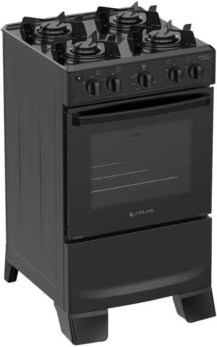 Fogão Automático com Forno de Vidro Duplo - Limpeza Fácil