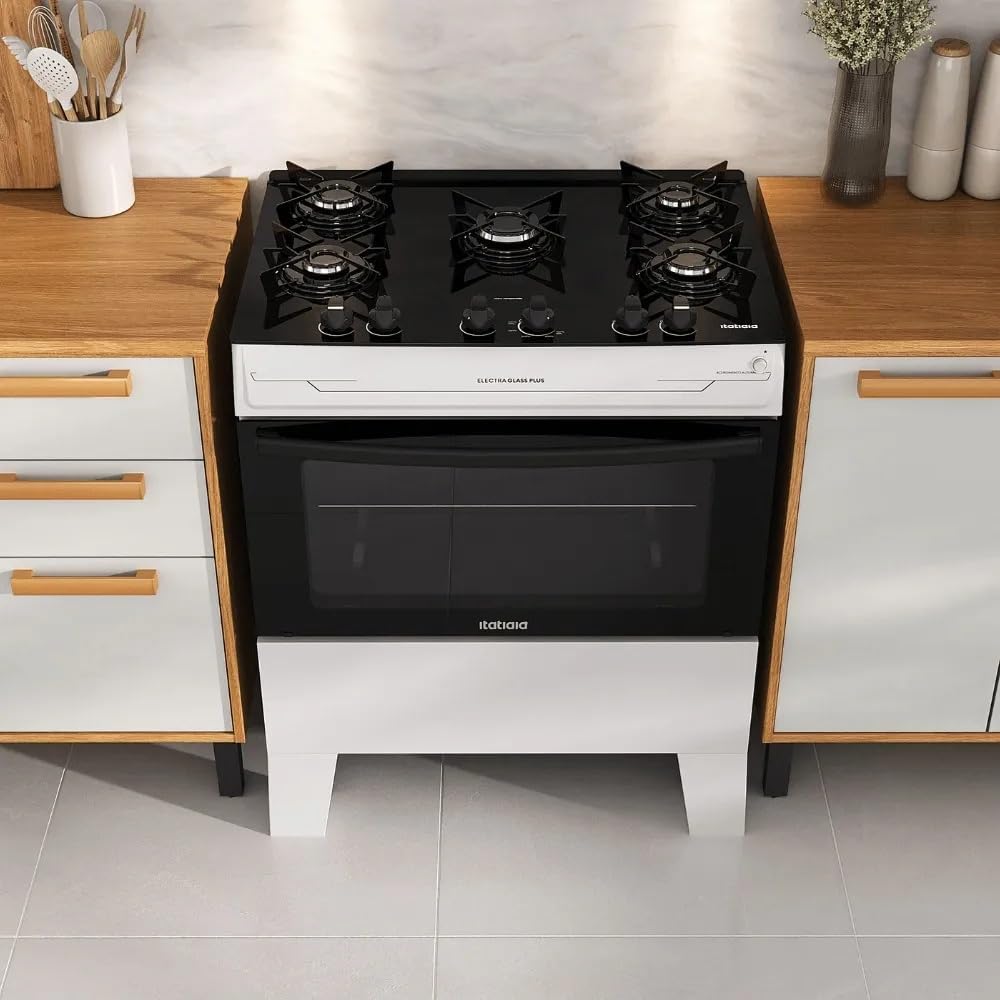 Fogão Itatiaia Electra Glass Plus Branco 5 Bocas Bivolt — foto 4