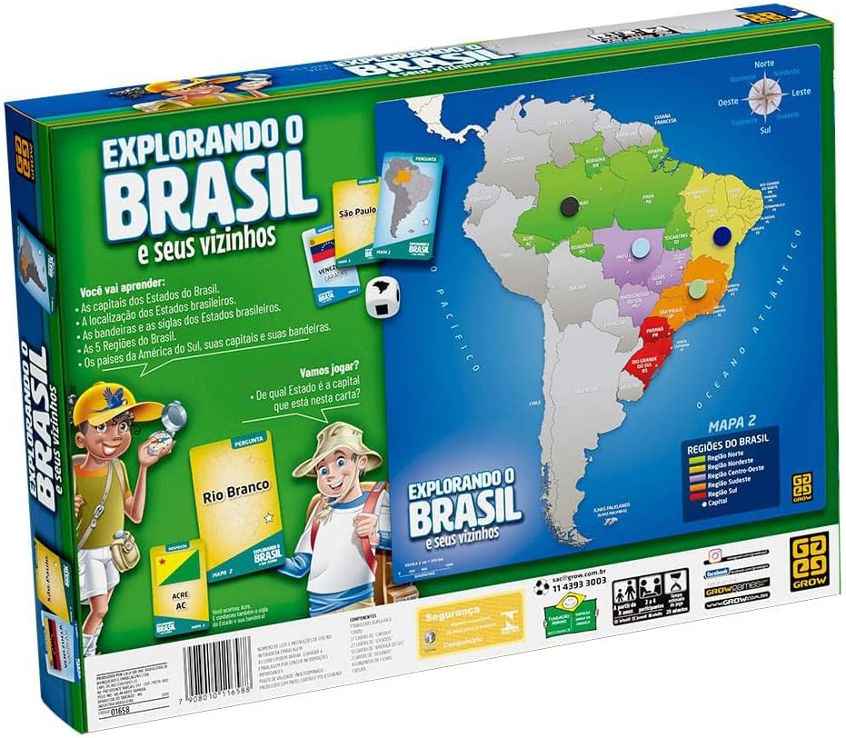 Jogo Explorando o Brasil Grow 01658 — foto 4