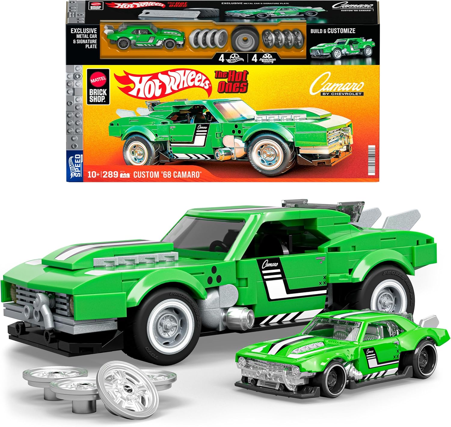 Kit de Montar Camaro Custom 68 Escala 1:32 - Mattel Brick Shop