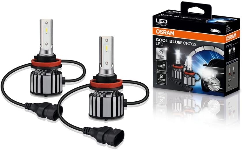 Kit Lâmpadas LED Cool Blue Cross H8/H11/H16 OSRAM 64211CW CBC 23W 12V 6000K