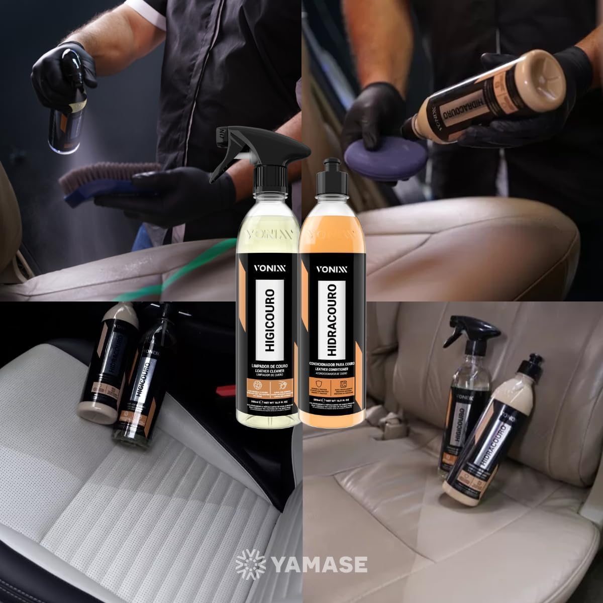 Kit Vonixx Higicouro e Hidracouro para Couro Automotivo 500ml — foto 2