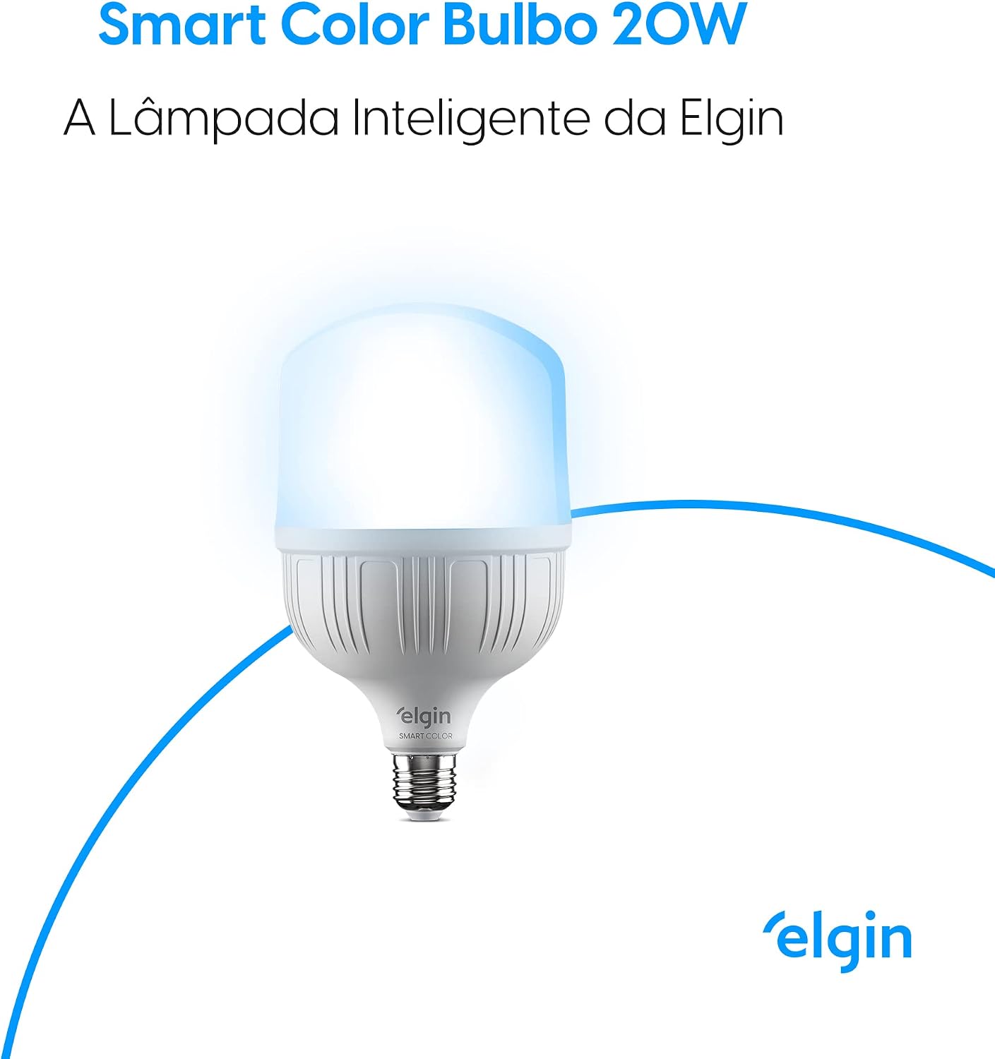 Lâmpada Inteligente Elgin Smart Wi-Fi 20W RGB E27 — foto 2