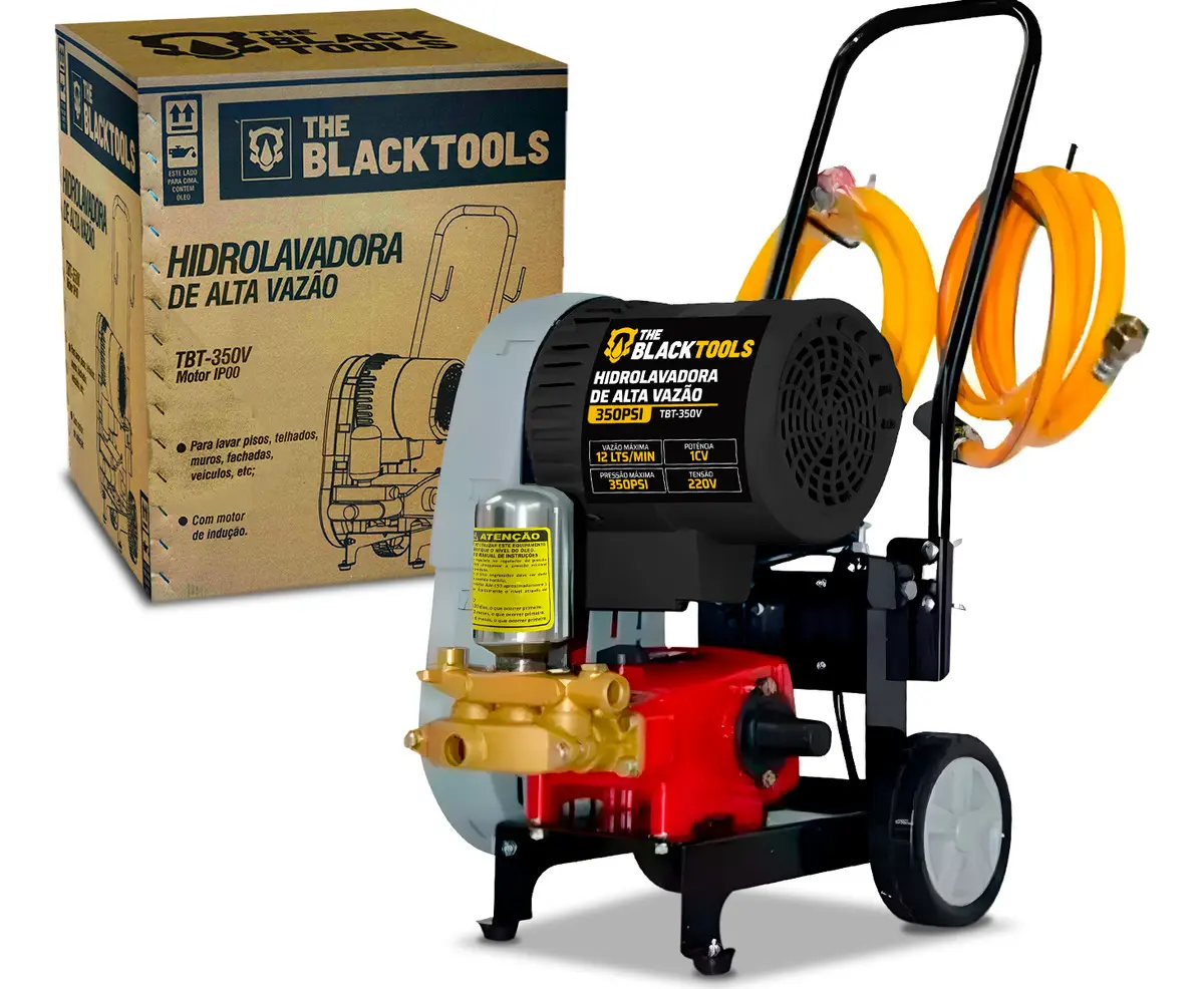 Hidrolavadora The Black Tools TBT-350V 1HP Monofásica Bivolt 110V/220V
