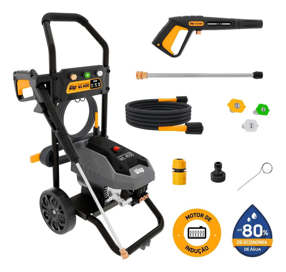Lavadora de Alta Pressão WAP WL 4500 Profissional 1500W 1650PSI Bivolt