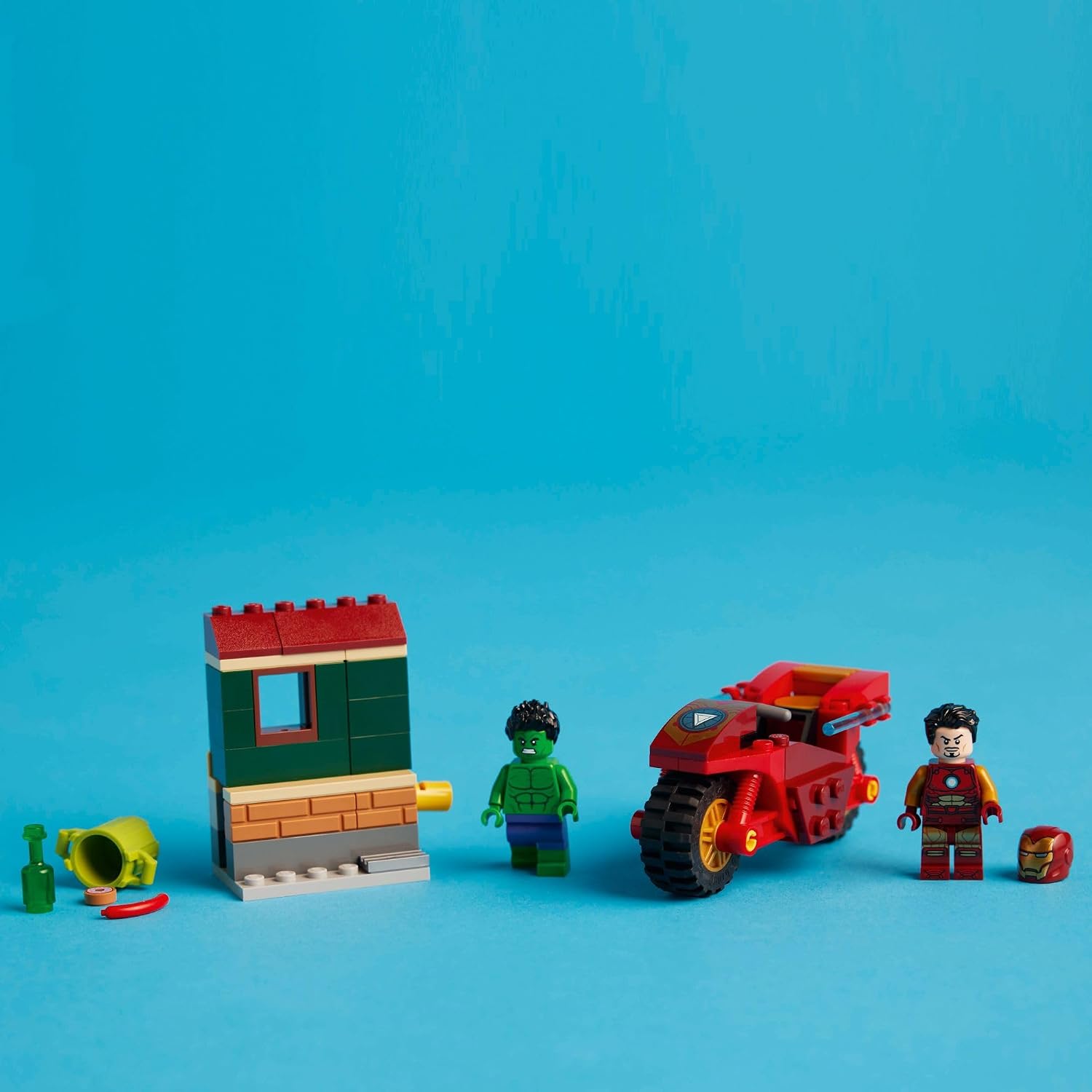 LEGO Marvel Homem de Ferro com Motocicleta e Hulk - 76287 — foto 4