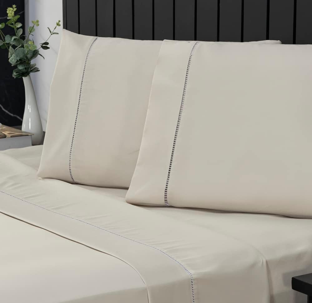 Lençol Ajustável com Elástico Ponto Palito para Colchão até 40cm