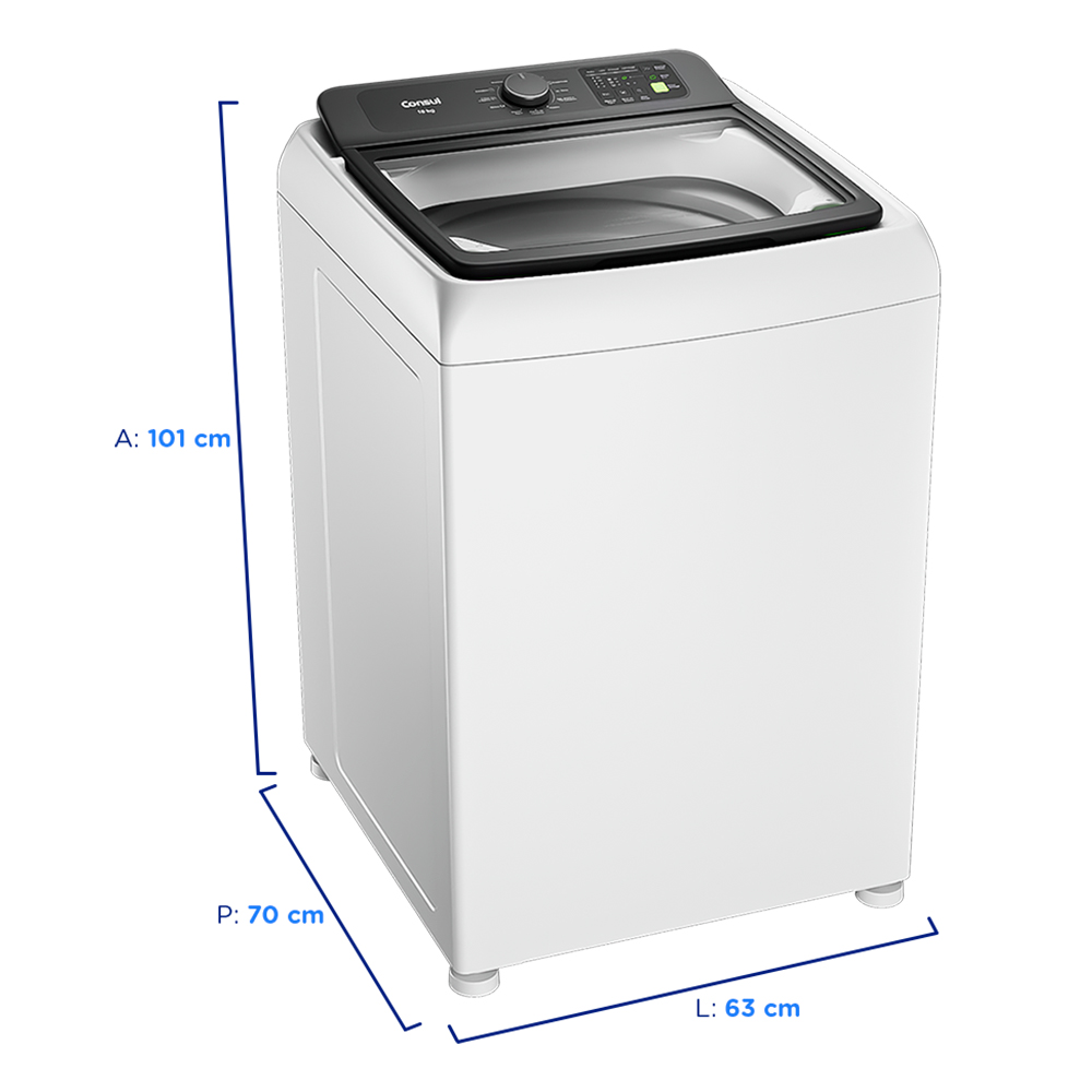 Máquina de Lavar Consul 16kg Automática CWN16AB — foto 3