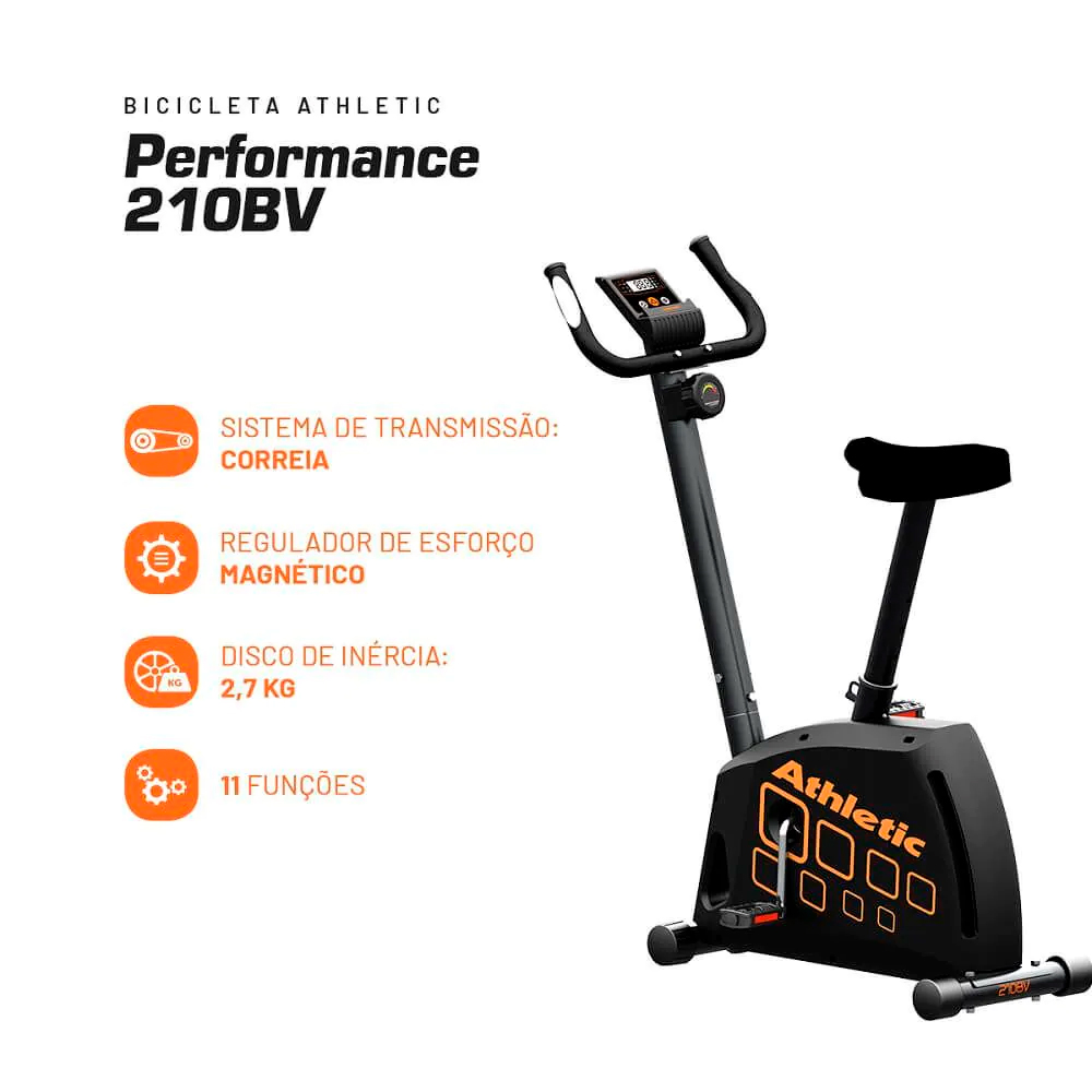 Bicicleta Ergométrica 11 Funções Athletic Performance 210BV — foto 4