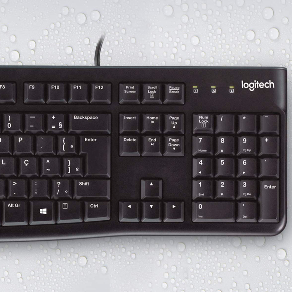 Teclado Logitech K120 USB ABNT2 com Fio — foto 4