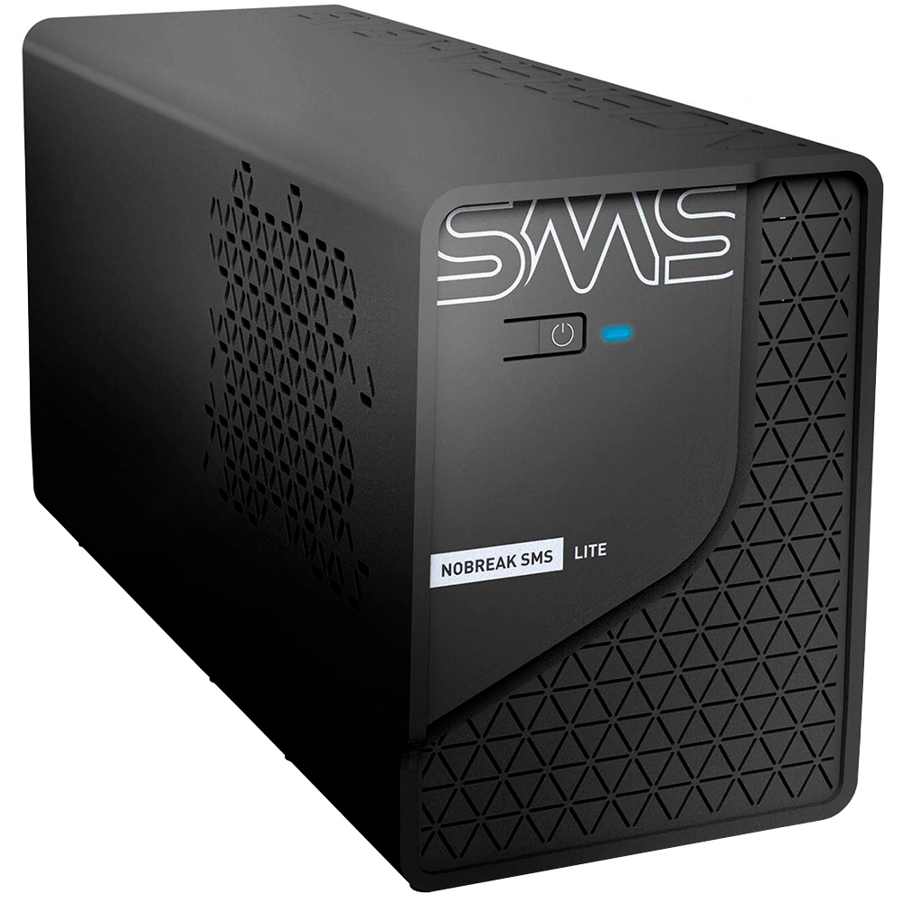 Nobreak SMS Lite 600VA com Estabilizador Interno - 4 Tomadas