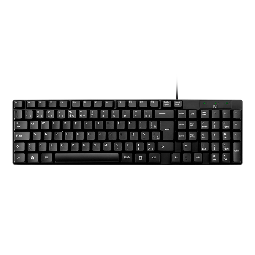 Teclado com Fio Multi TF100 - Membrana, USB, Padrão ABNT2
