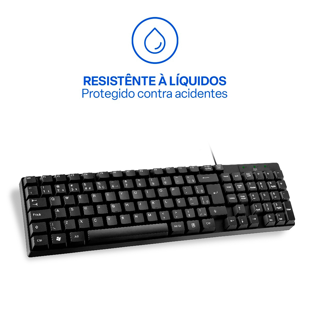Teclado com Fio Multi TF100 - Membrana, USB, Padrão ABNT2 — foto 3