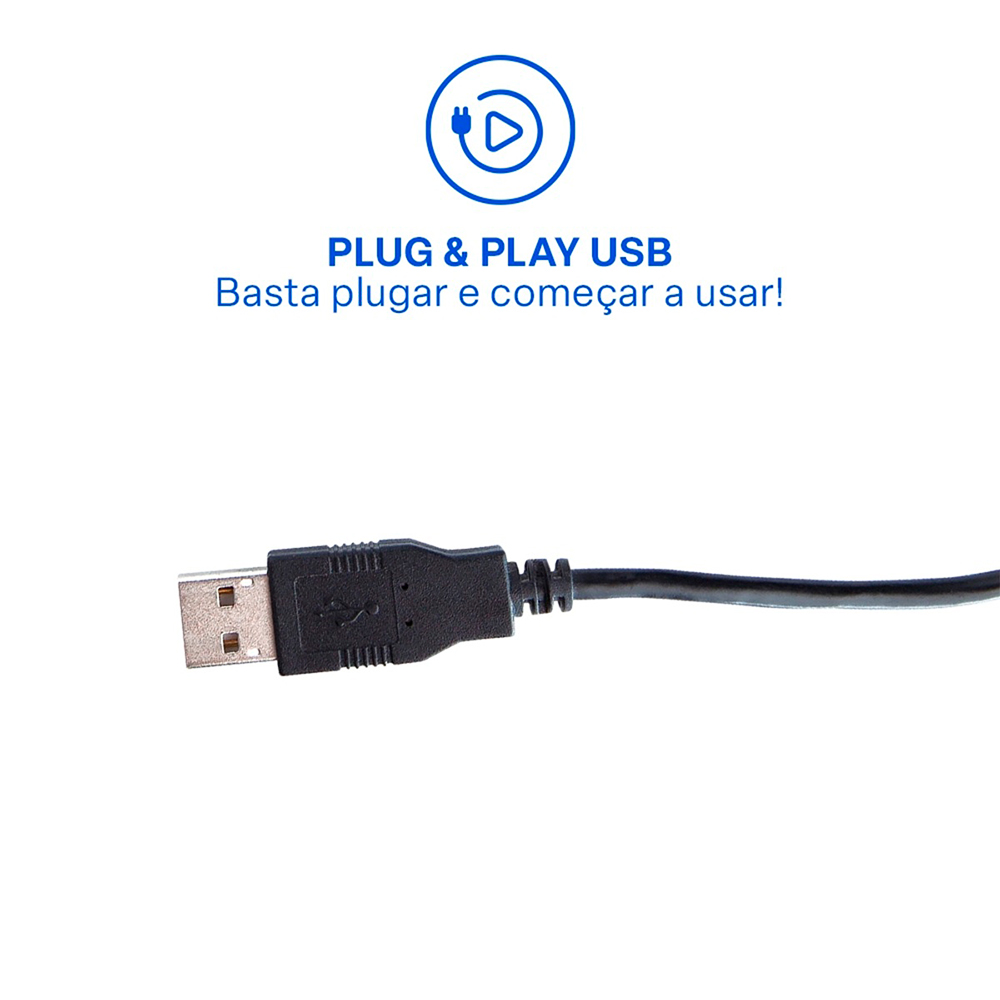 Teclado com Fio Multi TF100 - Membrana, USB, Padrão ABNT2 — foto 6