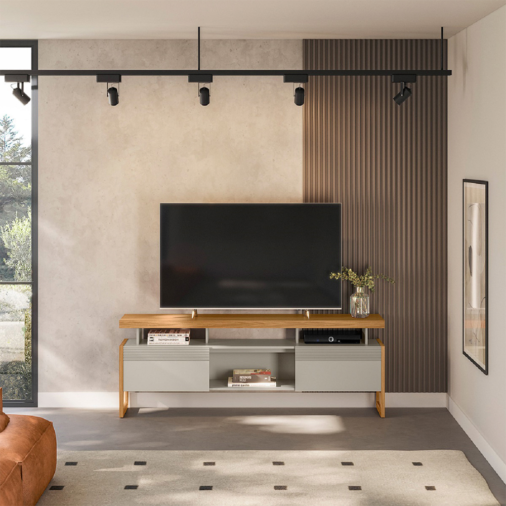 Rack para TV até 70" Esmeralda MDP e MDF Linea Brasil