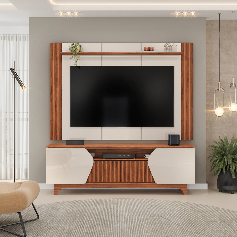 Rack com Painel Helo para TVs até 75" DJ Móveis