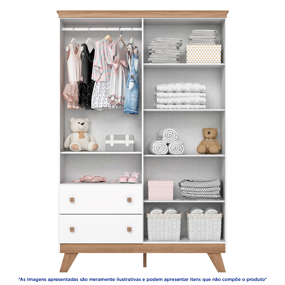 Quarto Infantil 3 Peças Henn Confete MDP MDF — foto 5