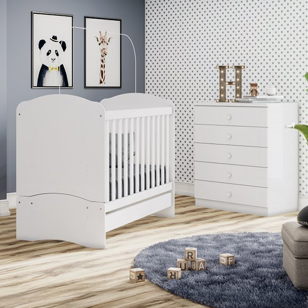 Quarto Infantil 2 Peças Henn Bala de Menta MDP MDF