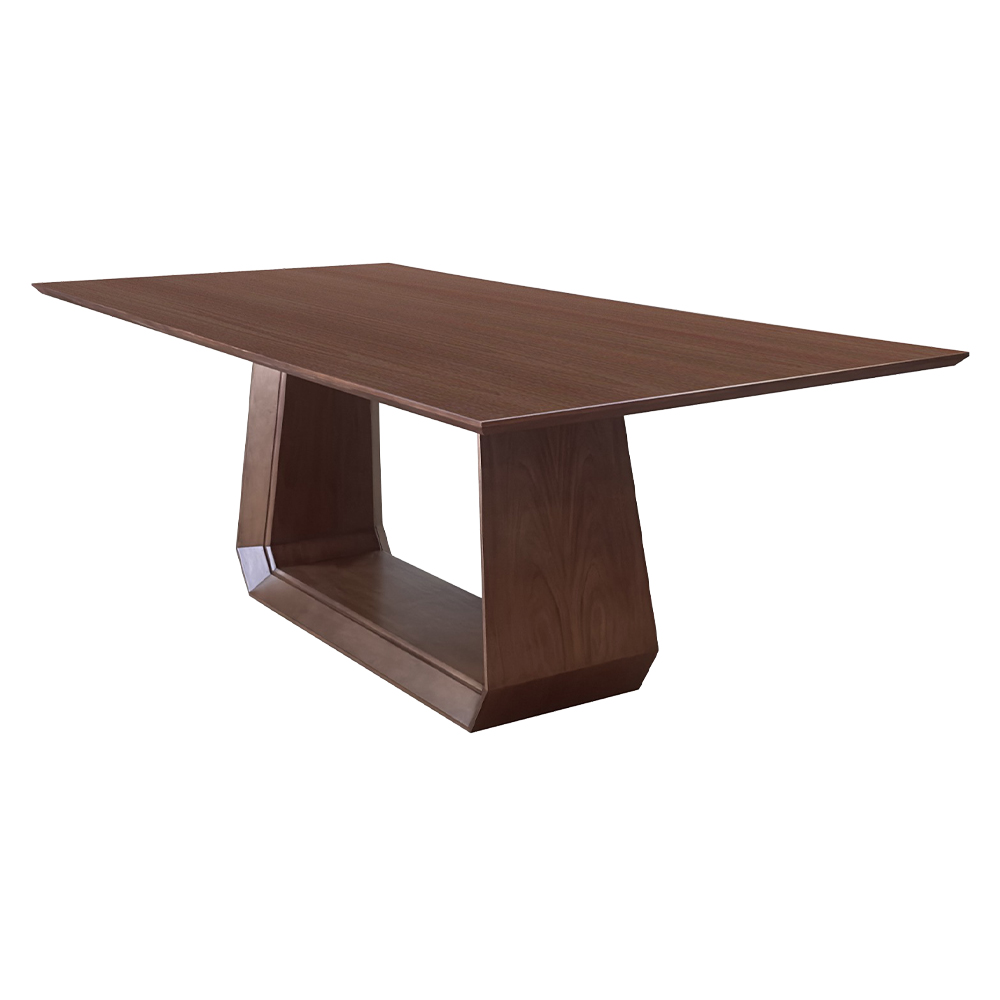 Mesa de Jantar Ceval Luna 8 a 10 Lugares Tampo de Madeira Laminada