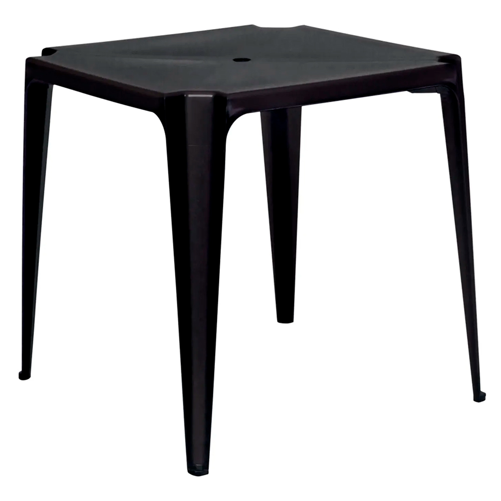 Mesa Plástica Quadrada Mor 15151003 - Suporta até 30kg