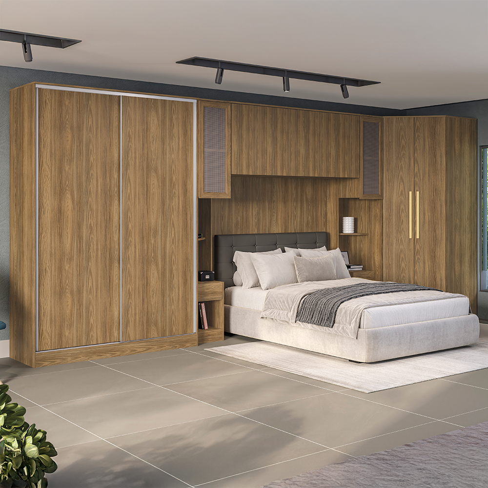 Quarto Modular Kappesberg Ágata - 06 Peças com 10 Portas