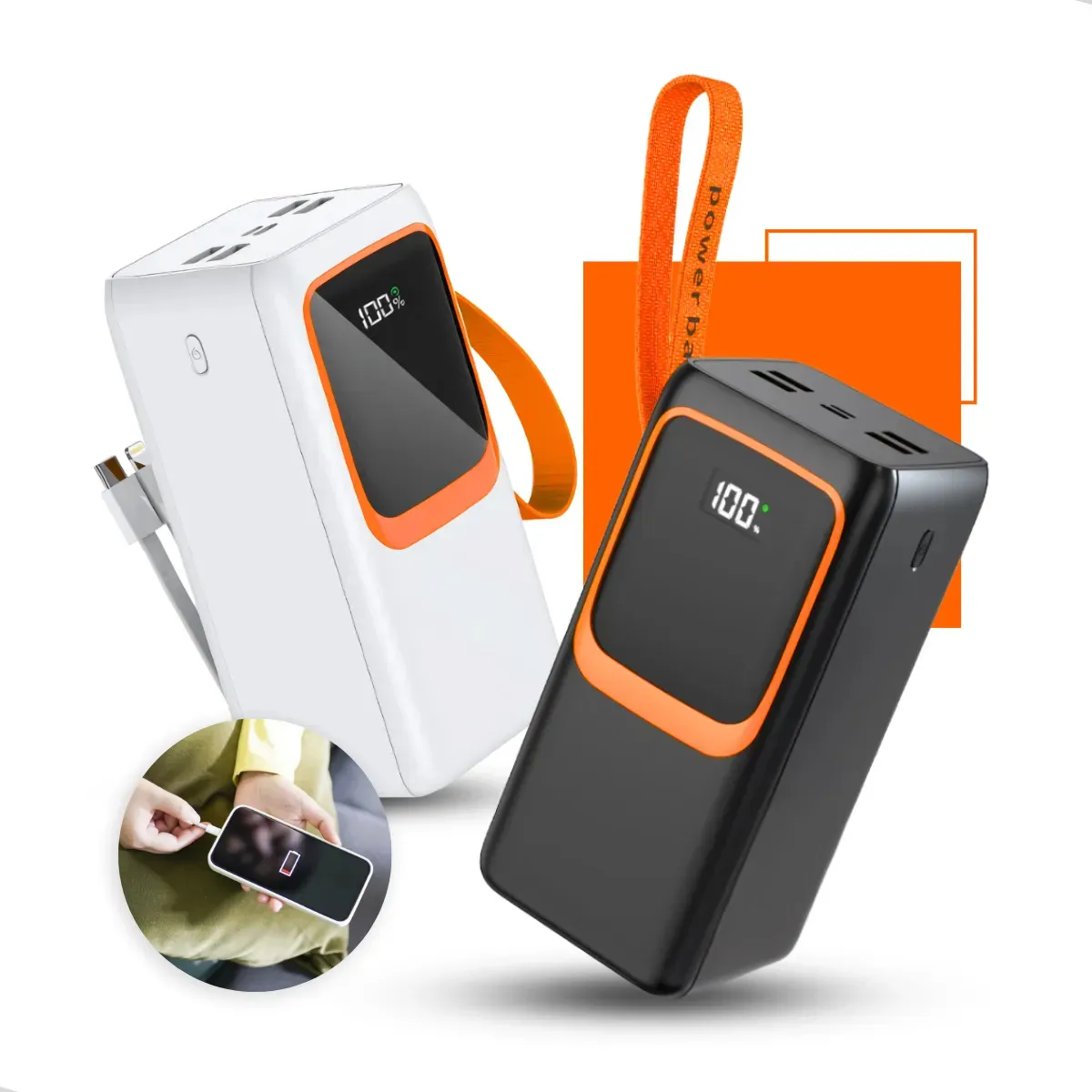 Power Bank Turbo Carregador Portátil 50.000mah Turbo 22.5w Premium Universal Rápida Carga Para Celular iPhone Xiaomi Motorola LG Smartwatch Tablet