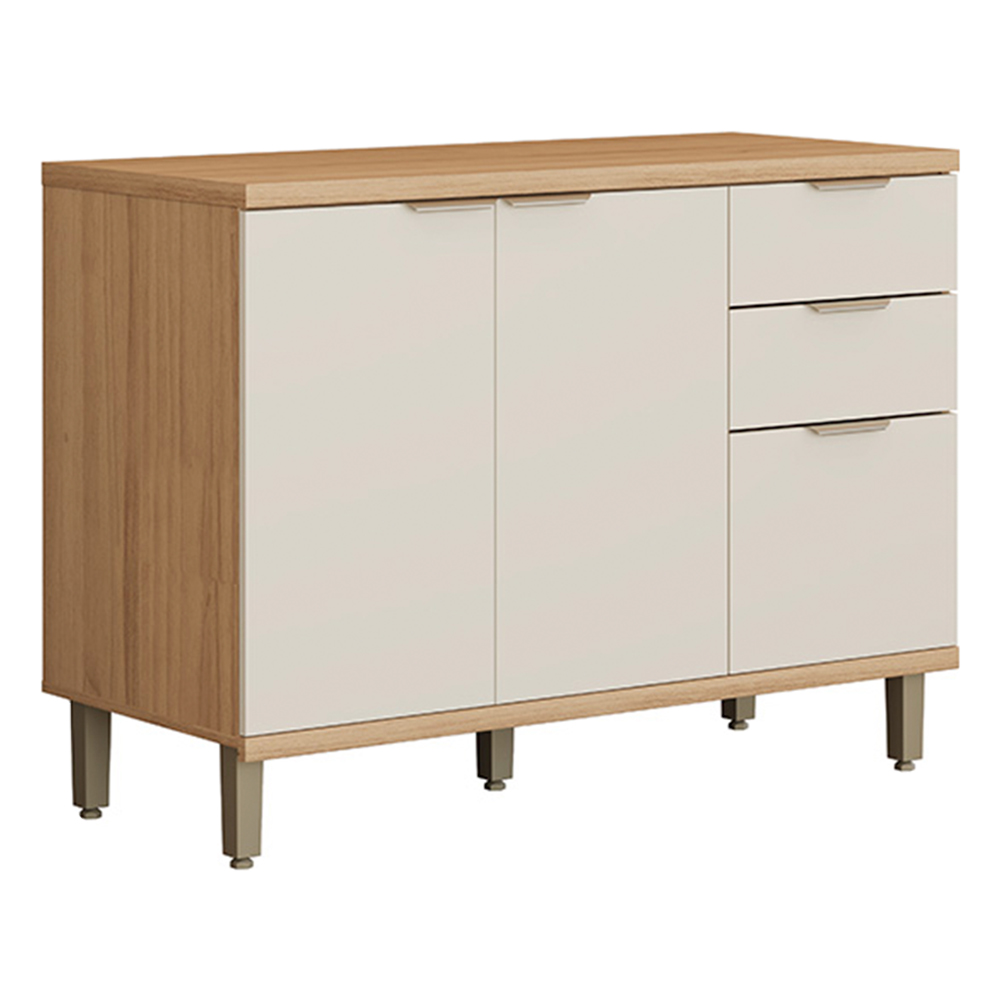Balcão Bless Linea Brasil 2 Portas 3 Gavetas MDF 1,20m