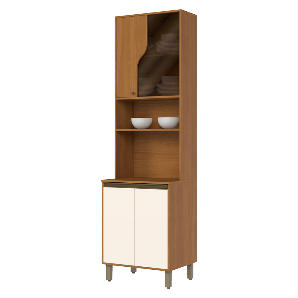 Torre Quente 1 Nicho para Forno 4 Portas MDP e MDF Henn Venaly
