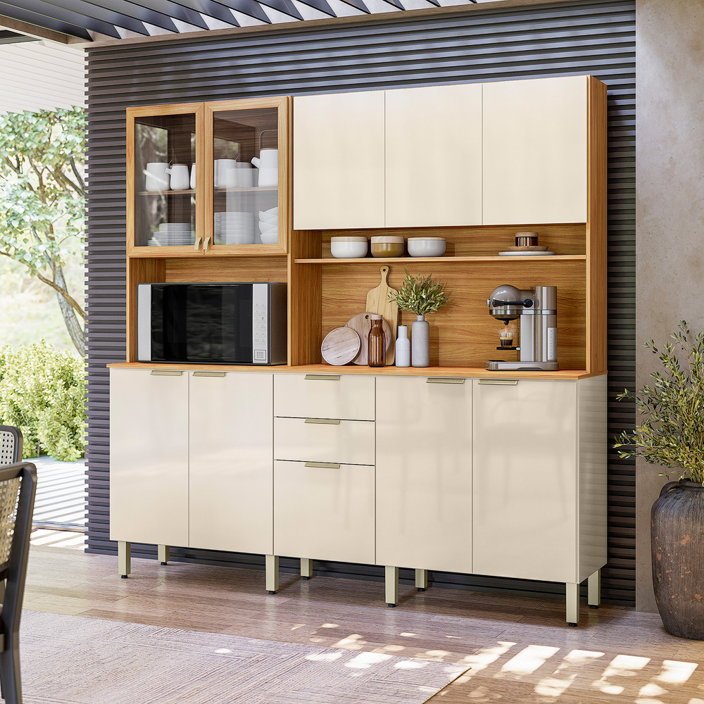 Cozinha Compacta 10 Portas 2 Gavetas Amora Demóbile